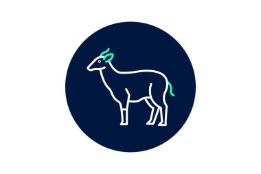 Nilgai, vektör, piksel mükemmel, illüstratör dosyası