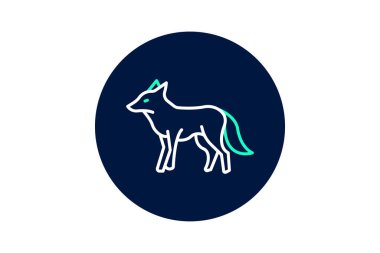 Maned Wolf, vektör, piksel mükemmel, illüstratör dosyası