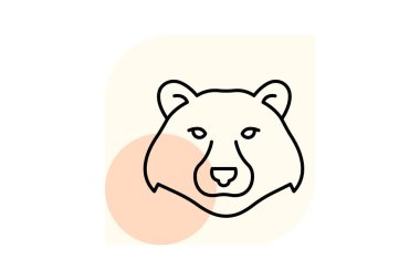 Ayı, vektör, piksel mükemmel, çizer dosyası