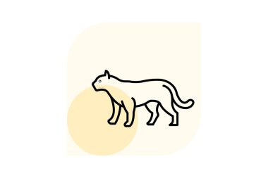 Panter, vektör, piksel mükemmel, çizer dosyası