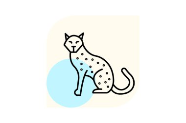 Çita, vektör, piksel mükemmel, çizer dosyası