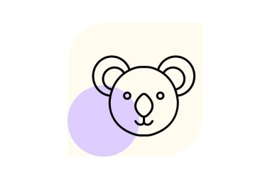 Koala, vektör, piksel mükemmel, illüstratör dosyası