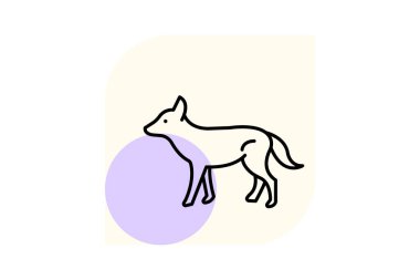 Wild Dog, vektör, piksel mükemmel, illüstratör dosyası