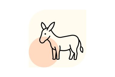 Vahşi Eşek, vektör, piksel mükemmel, illüstratör dosyası