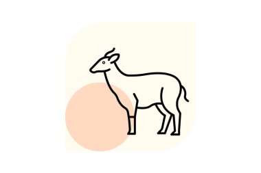 Nilgai, vektör, piksel mükemmel, illüstratör dosyası