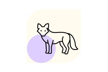 Dhole, vektör, piksel mükemmel, illüstratör dosyası