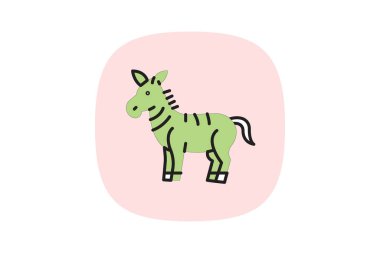 Zebra, vektör, piksel mükemmel, illüstratör dosyası