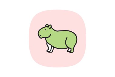 Capybara, vektör, piksel mükemmel, illüstratör dosyası