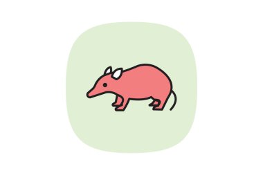 Tenrec, vektör, piksel mükemmel, illüstratör dosyası