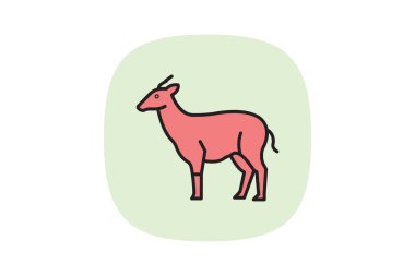 Nilgai, vektör, piksel mükemmel, illüstratör dosyası