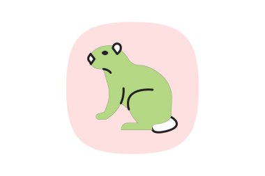 Marmot, vektör, piksel mükemmel, illüstratör dosyası