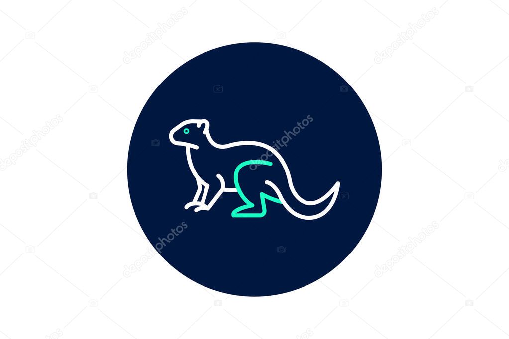 Mongoose, vector, pixel perfect, illustrator file