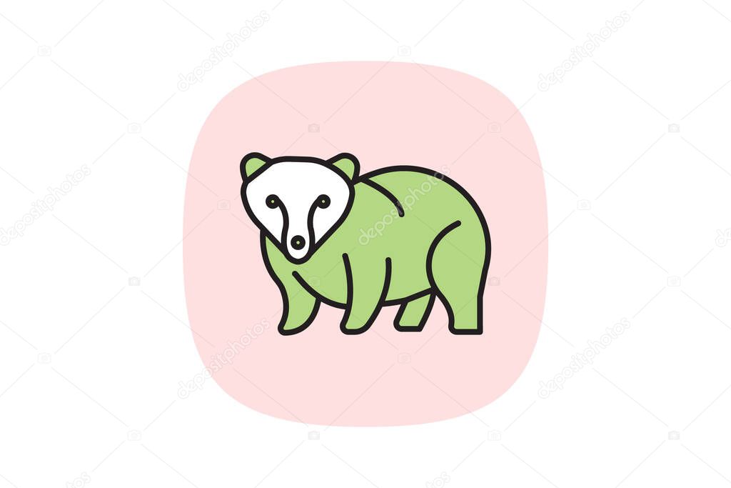 Badger, vector, pixel perfect, illustrator file