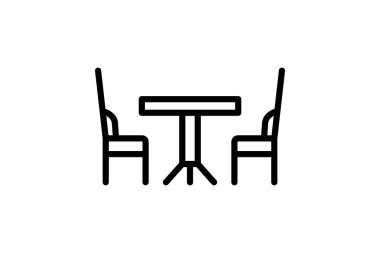 Yemek masası, vektör, piksel mükemmel, çizer dosyası