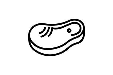 Biftek, vektör, piksel mükemmel, illüstratör dosyası