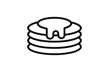 Gözleme Yığını, vektör, piksel mükemmel, illüstratör dosyası