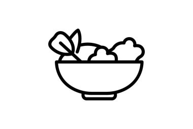 Salata kasesi, vektör, piksel mükemmel, illüstratör dosyası