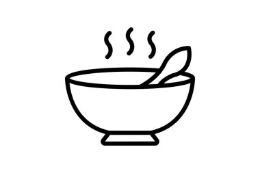 Çorba kasesi, vektör, piksel mükemmel, illüstratör dosyası