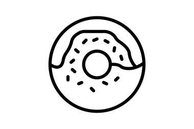 Donut, vektör, piksel mükemmel, illüstratör dosyası