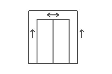 Asansör, vektör, piksel mükemmel, çizer dosyası
