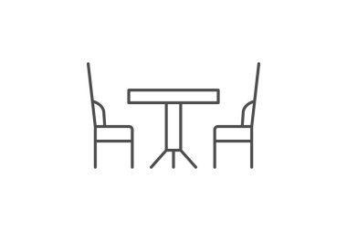 Yemek masası, vektör, piksel mükemmel, çizer dosyası