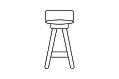 Tabure, vektör, piksel mükemmel, illüstratör dosyası