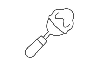 Dondurma kepçesi, vektör, piksel mükemmel, illüstratör dosyası