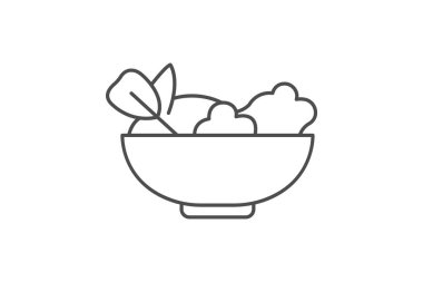 Salata kasesi, vektör, piksel mükemmel, illüstratör dosyası