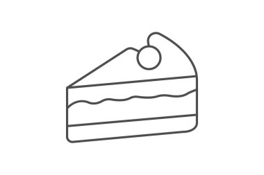 Pasta dilimi, vektör, piksel mükemmel, illüstratör dosyası