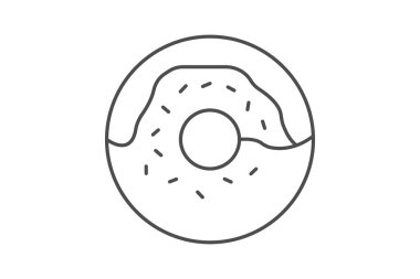 Donut, vektör, piksel mükemmel, illüstratör dosyası