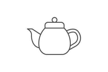 Çaydanlık, vektör, piksel mükemmel, çizer dosyası