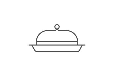 Tereyağı Tabağı, vektör, piksel mükemmel, illüstratör dosyası