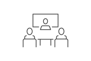 Konferans odası, vektör, piksel mükemmel, illüstratör dosyası