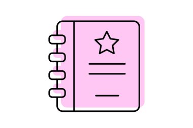 Rezervasyon Defteri, vektör, piksel mükemmel, illüstratör dosyası