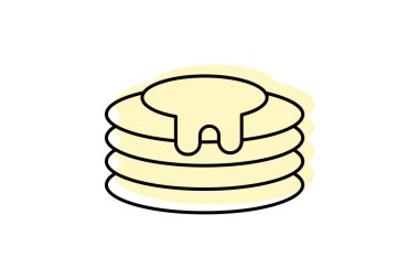 Gözleme Yığını, vektör, piksel mükemmel, illüstratör dosyası