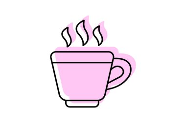 Kahve fincanı, vektör, piksel mükemmel, illüstratör dosyası