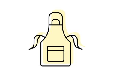 Önlük, vektör, piksel mükemmel, çizer dosyası