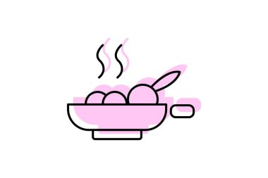 Kahvaltı Büfesi, vektör, piksel mükemmel, illüstratör dosyası