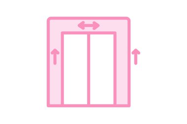 Asansör, vektör, piksel mükemmel, çizer dosyası