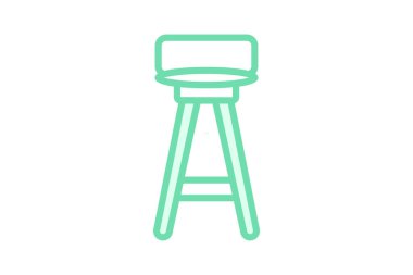 Tabure, vektör, piksel mükemmel, illüstratör dosyası