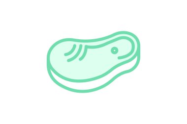 Biftek, vektör, piksel mükemmel, illüstratör dosyası