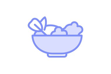 Salata kasesi, vektör, piksel mükemmel, illüstratör dosyası