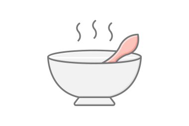 Çorba kasesi, vektör, piksel mükemmel, illüstratör dosyası