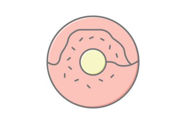 Donut, vektör, piksel mükemmel, illüstratör dosyası