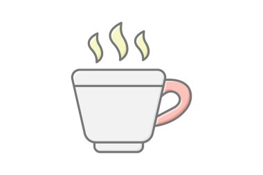 Kahve fincanı, vektör, piksel mükemmel, illüstratör dosyası