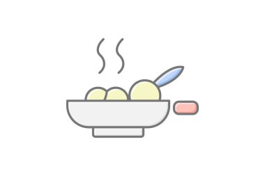 Kahvaltı Büfesi, vektör, piksel mükemmel, illüstratör dosyası