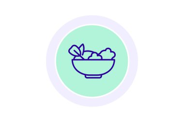 Salata kasesi, vektör, piksel mükemmel, illüstratör dosyası