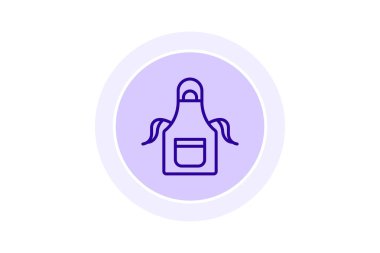 Önlük, vektör, piksel mükemmel, çizer dosyası