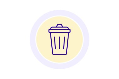 Çöp kutusu, vektör, piksel mükemmel, illüstratör dosyası