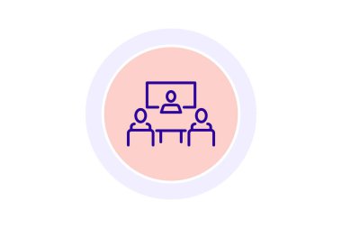 Konferans odası, vektör, piksel mükemmel, illüstratör dosyası